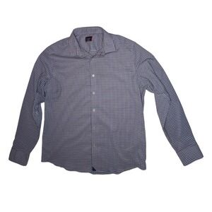UNTUCKit Mens XL Purple Gingham Slim Fit Dress Shirt Marcanoa